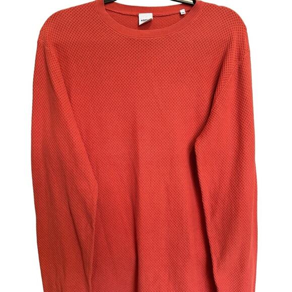 Aspesi Waffle Knitwear Sweatshirt Sweater Pullover Sweater Pink Size Large - Picture 2 of 8